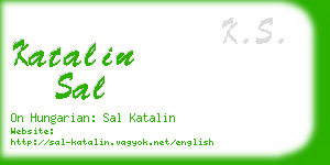 katalin sal business card